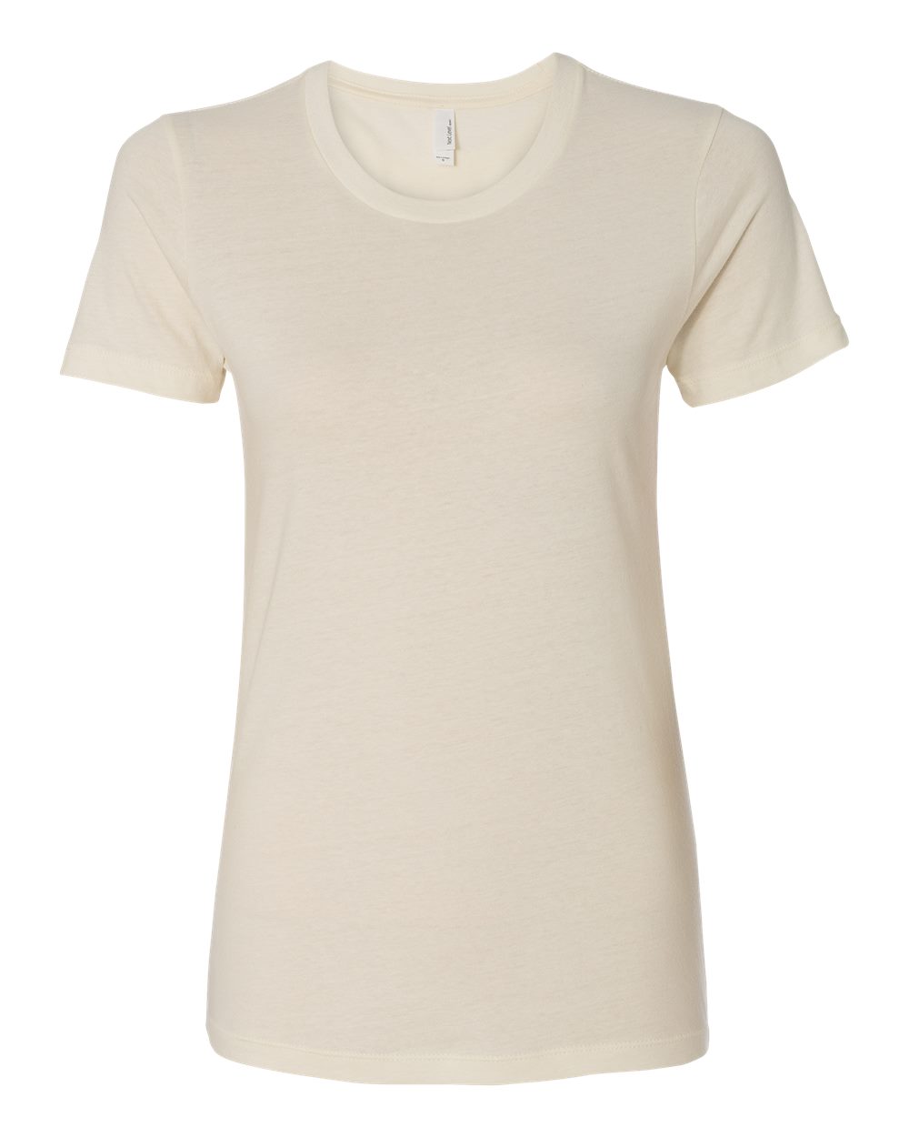 Front View of Natural Women’s Cotton T-Shirt - 3900