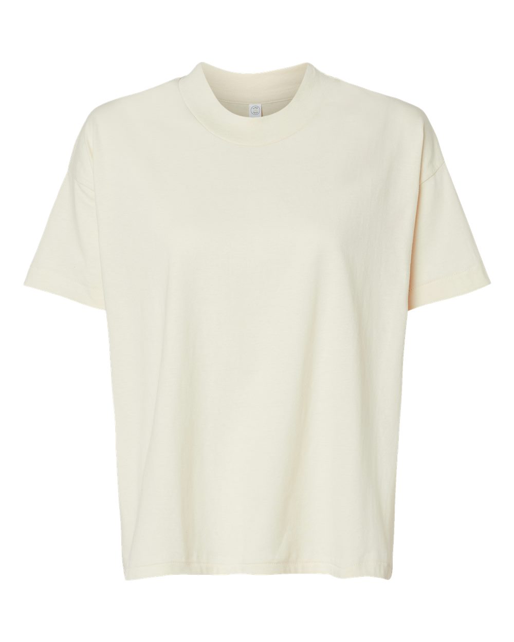 Front View of Natural Women's Hi-Lo Tee - 3519