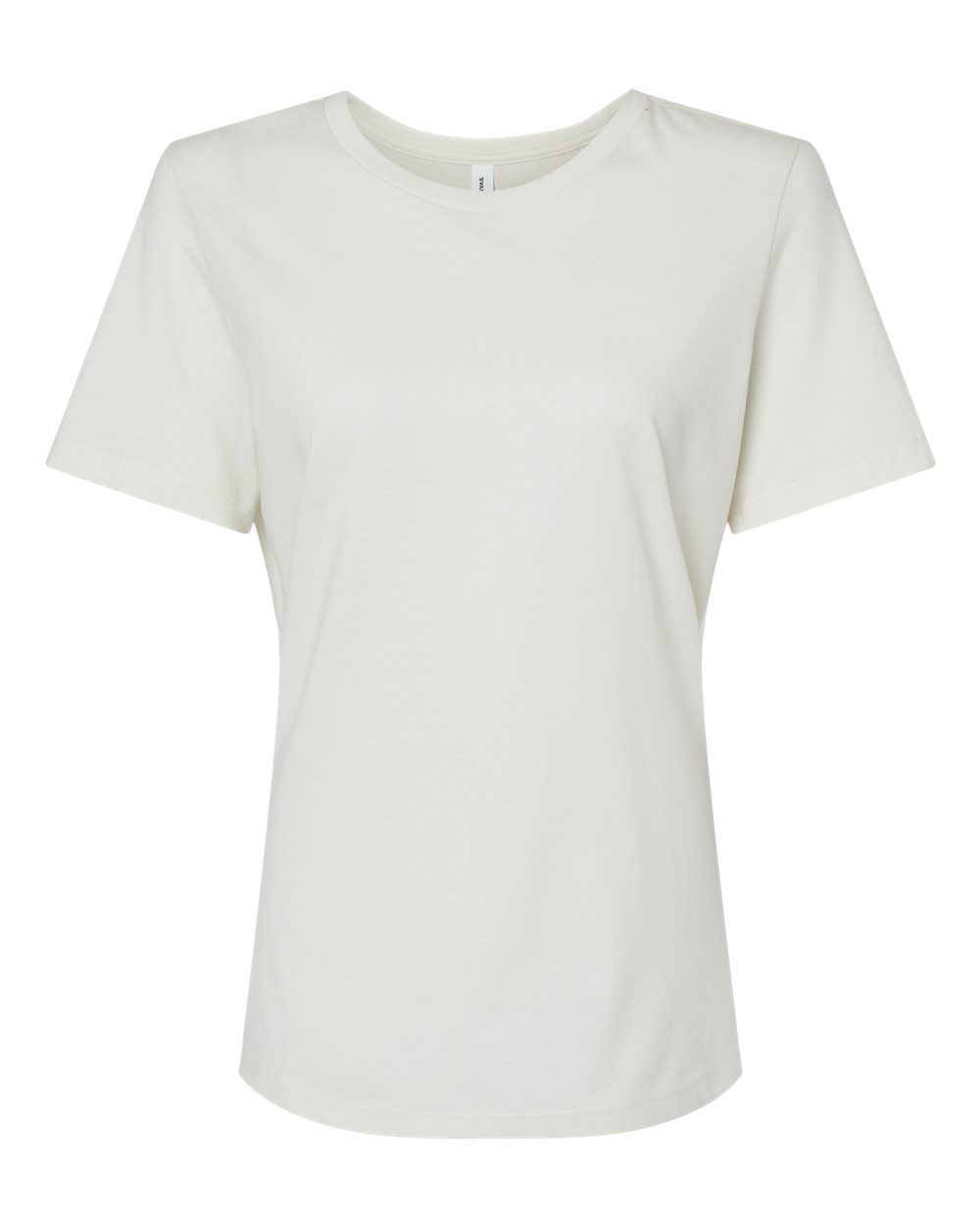 Front View of Natural Women’s Relaxed Jersey Tee - 6400