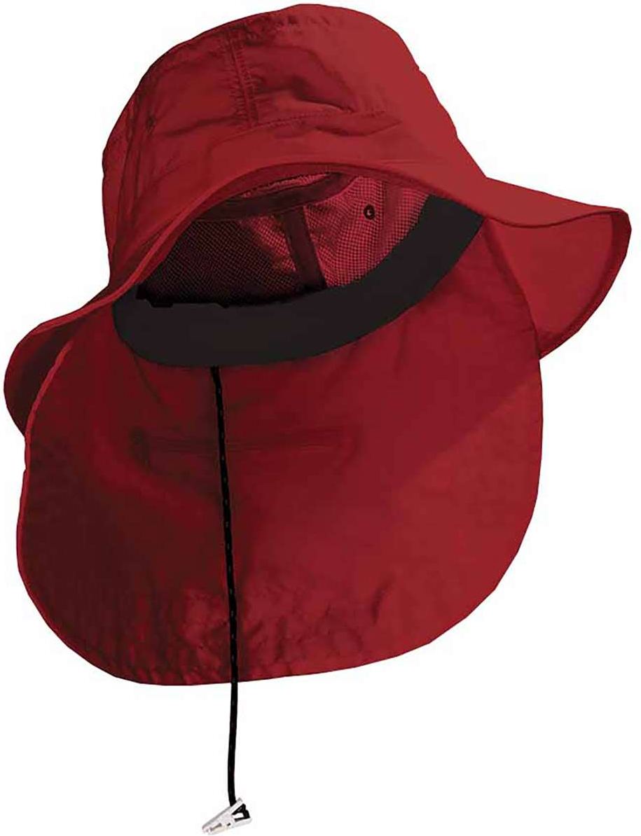 Front View of Nautical Red Extreme Vacationer Bucket Hat - UBM101