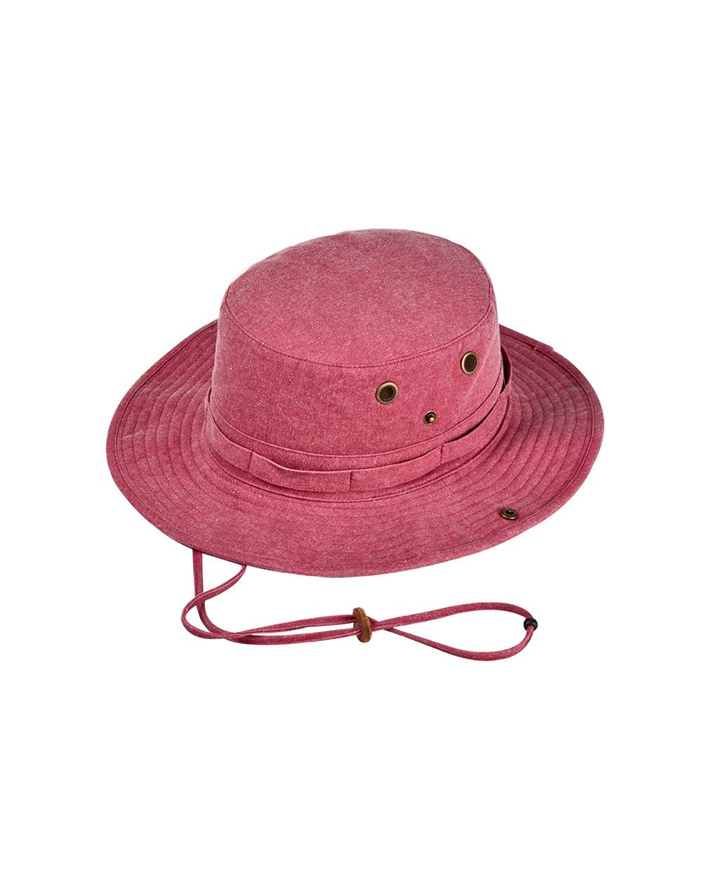 Front View of Nautical Red/ Khaki Pigment-Dyed Booney - AP1923