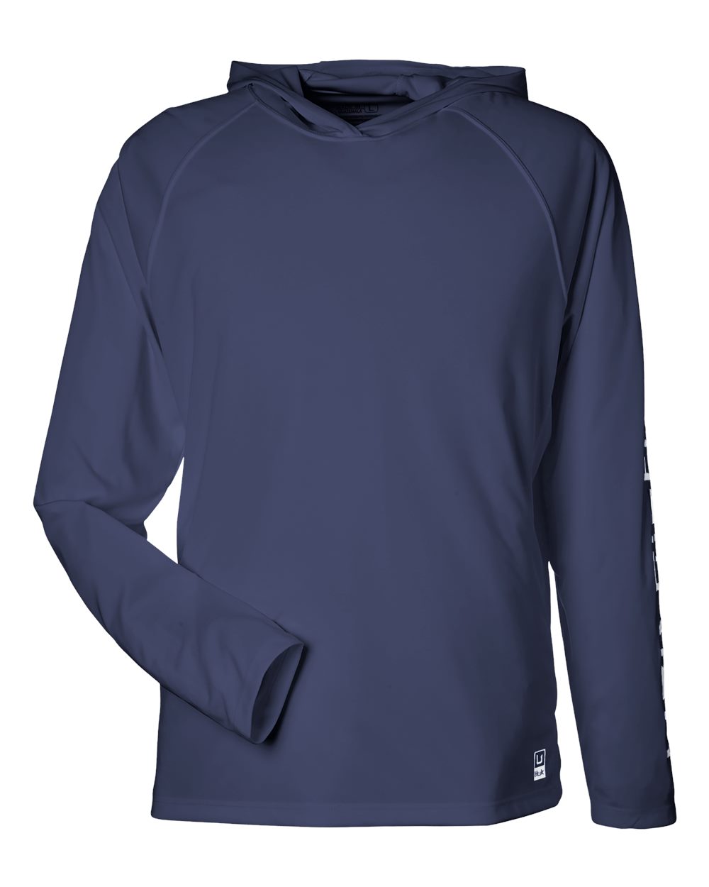 Front View of Naval Academy LoPro Pursuit Long Sleeve Hooded T-Shirt - H12L010