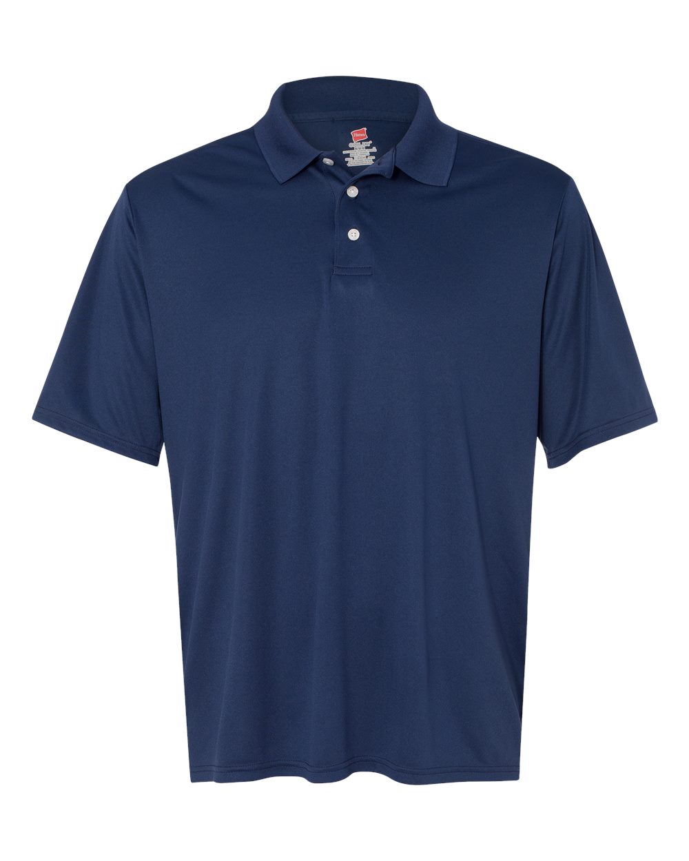 Front View of Navy Cool DRI® Polo - 4800