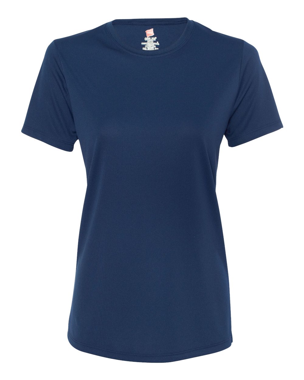 Front View of Navy Cool DRI® Women's Performance T-Shirt - 4830