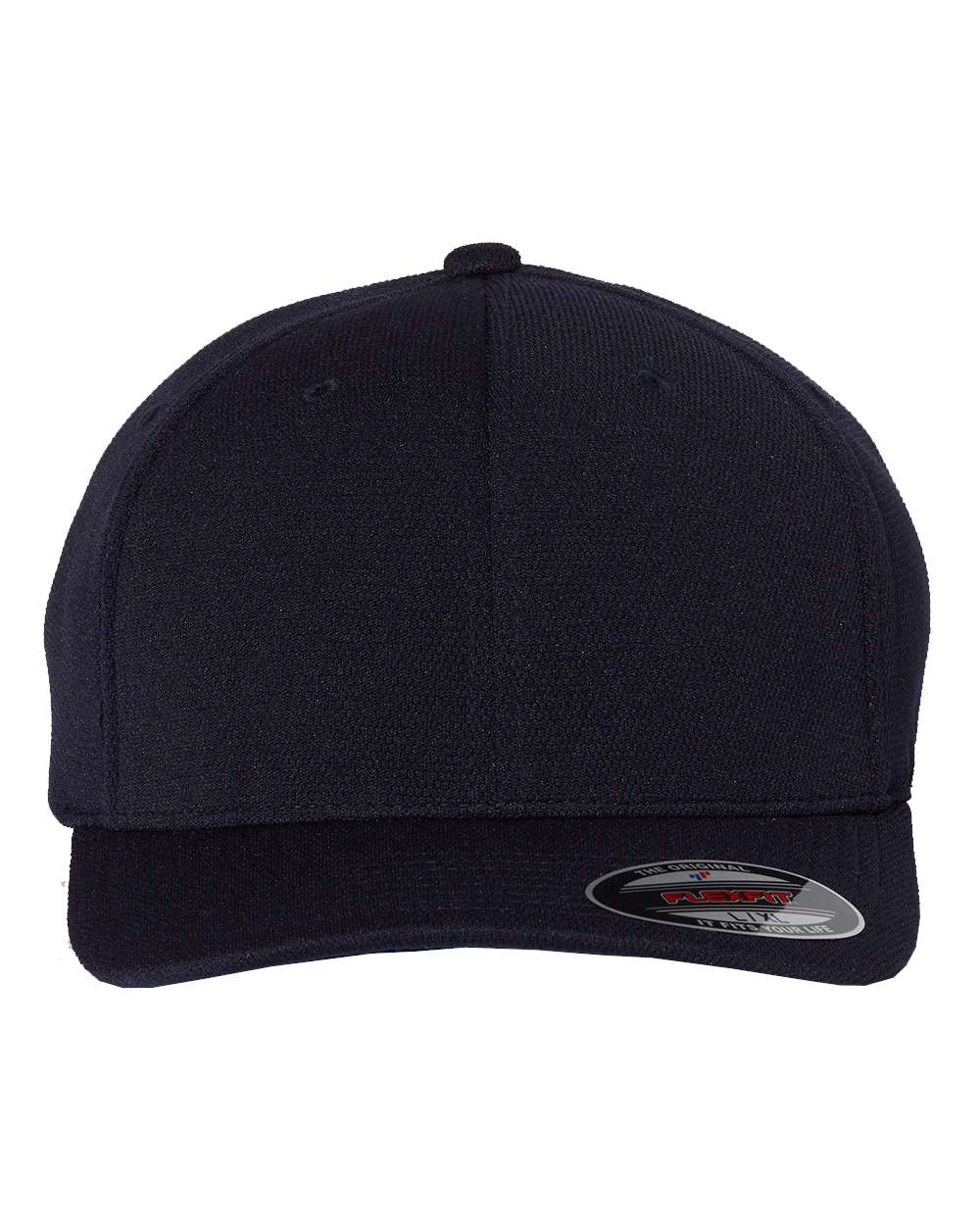 Front View of Navy Cool & Dry Sport Cap - 6597