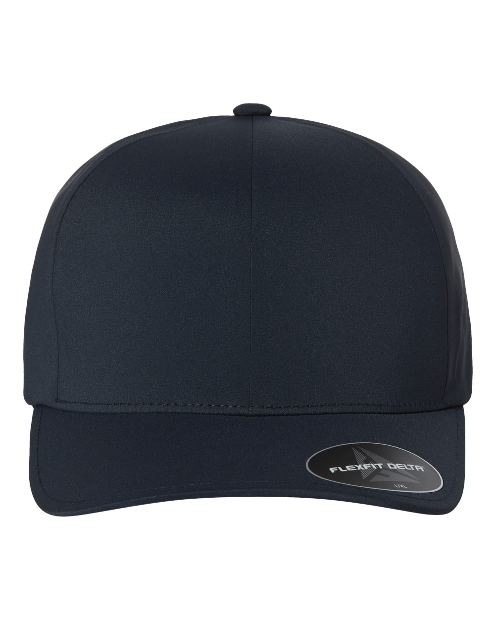Front View of Navy Delta® Seamless Cap - 180