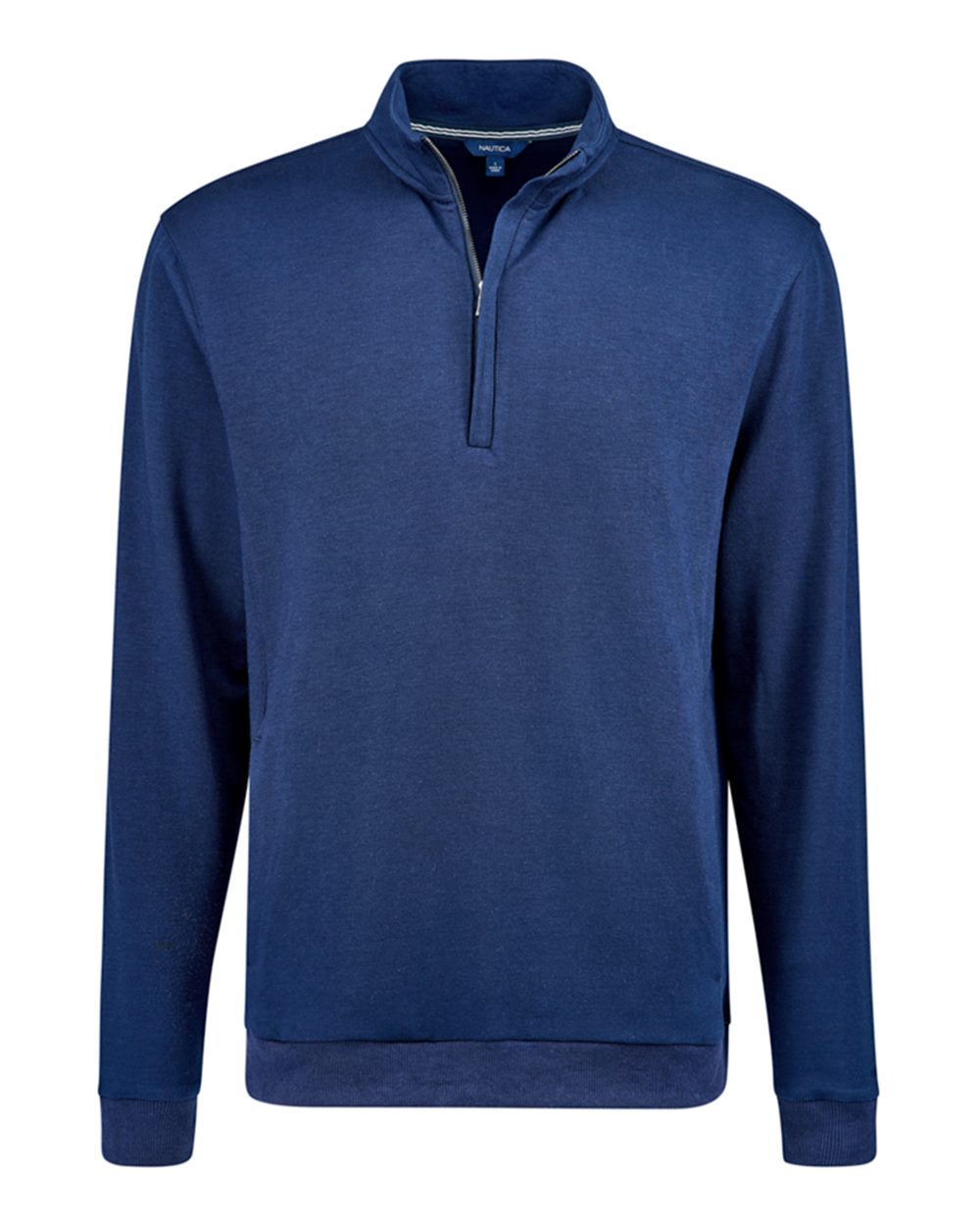Front View of Navy Explorer Fleece Quarter-Zip - N18090