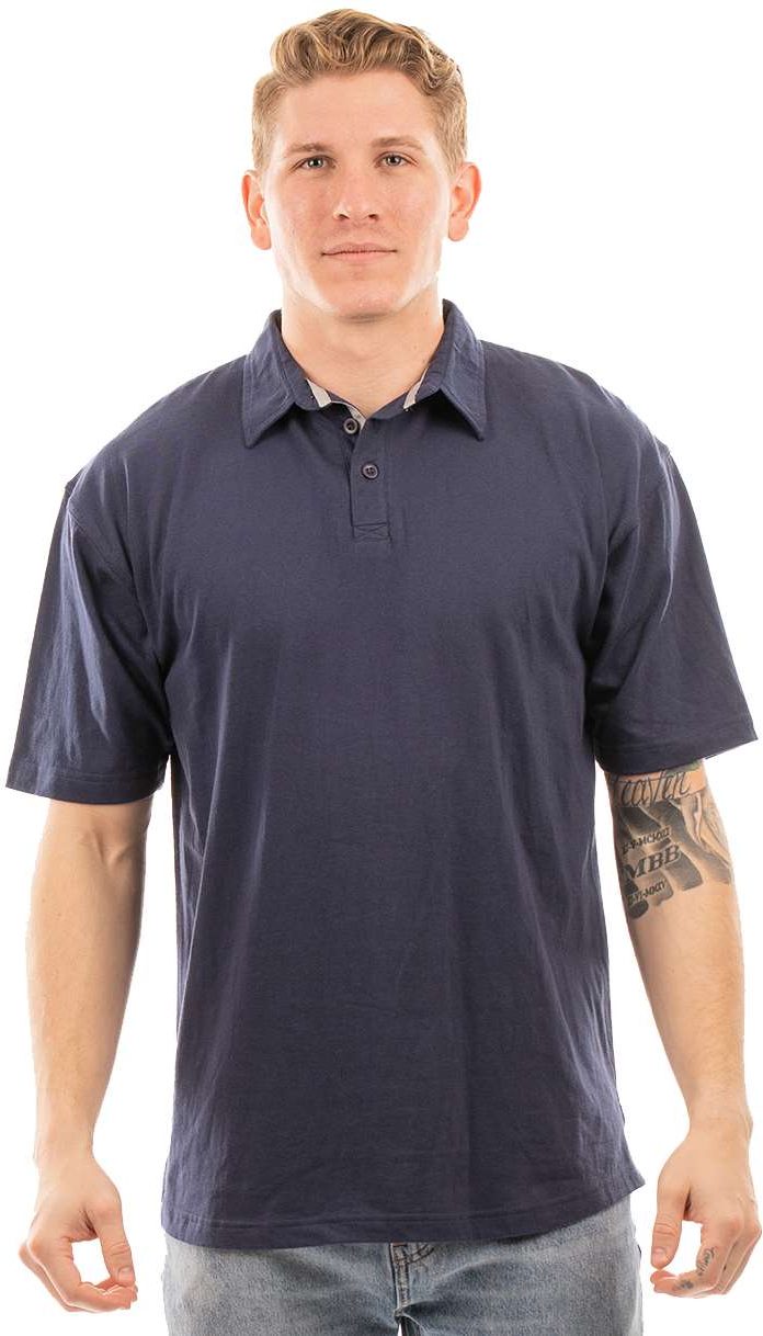 Front View of Navy Fader Play Polo - 0800