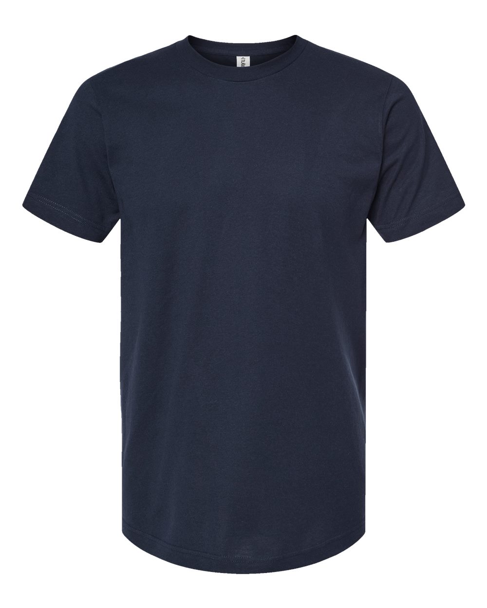 Front View of Navy Fine Jersey T-Shirt - 202