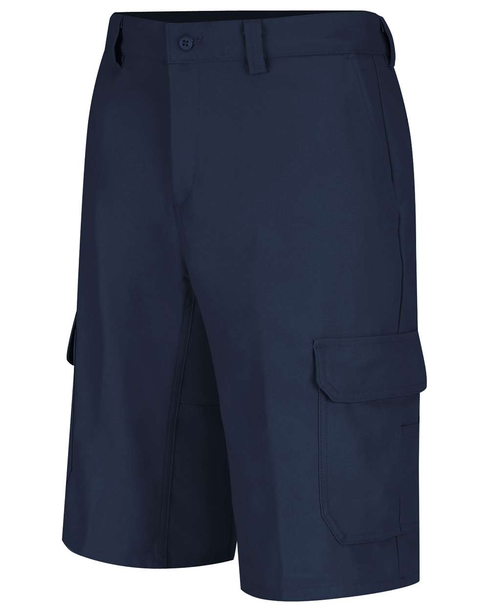 Front View of Navy Functional Cargo Shorts - WP90