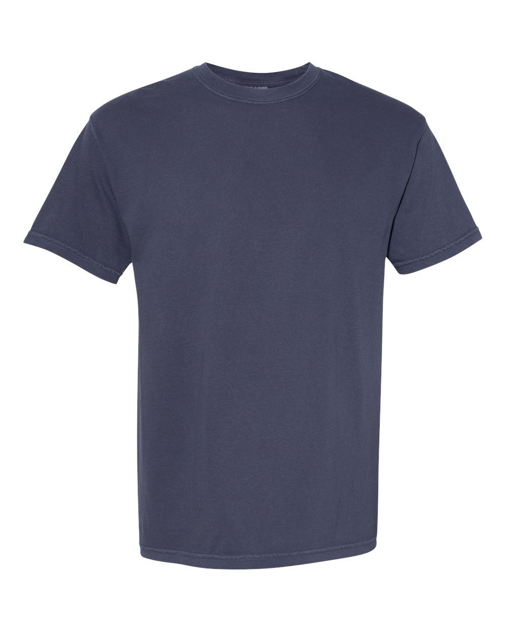 Front View of Navy Garment-Dyed Heavyweight T-Shirt - 1717