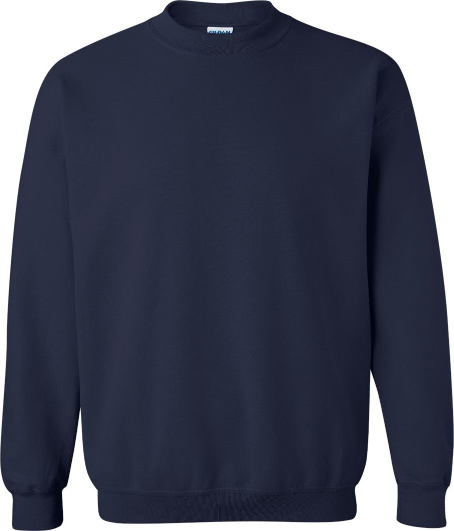 Front View of Navy Heavy Blend™ Crewneck Sweatshirt - 18000