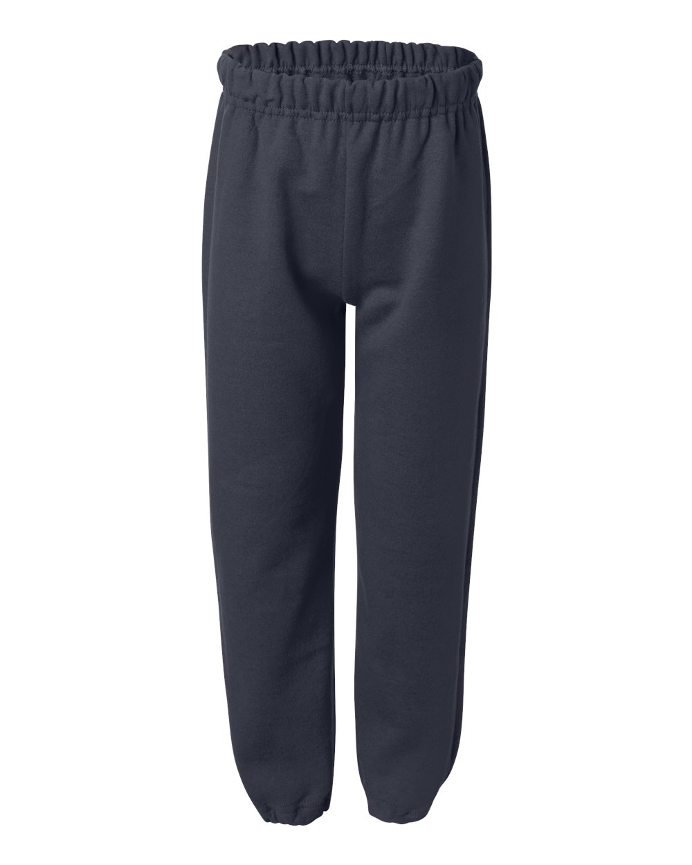 Front View of Navy Heavy Blend™ Youth Sweatpants - 18200B
