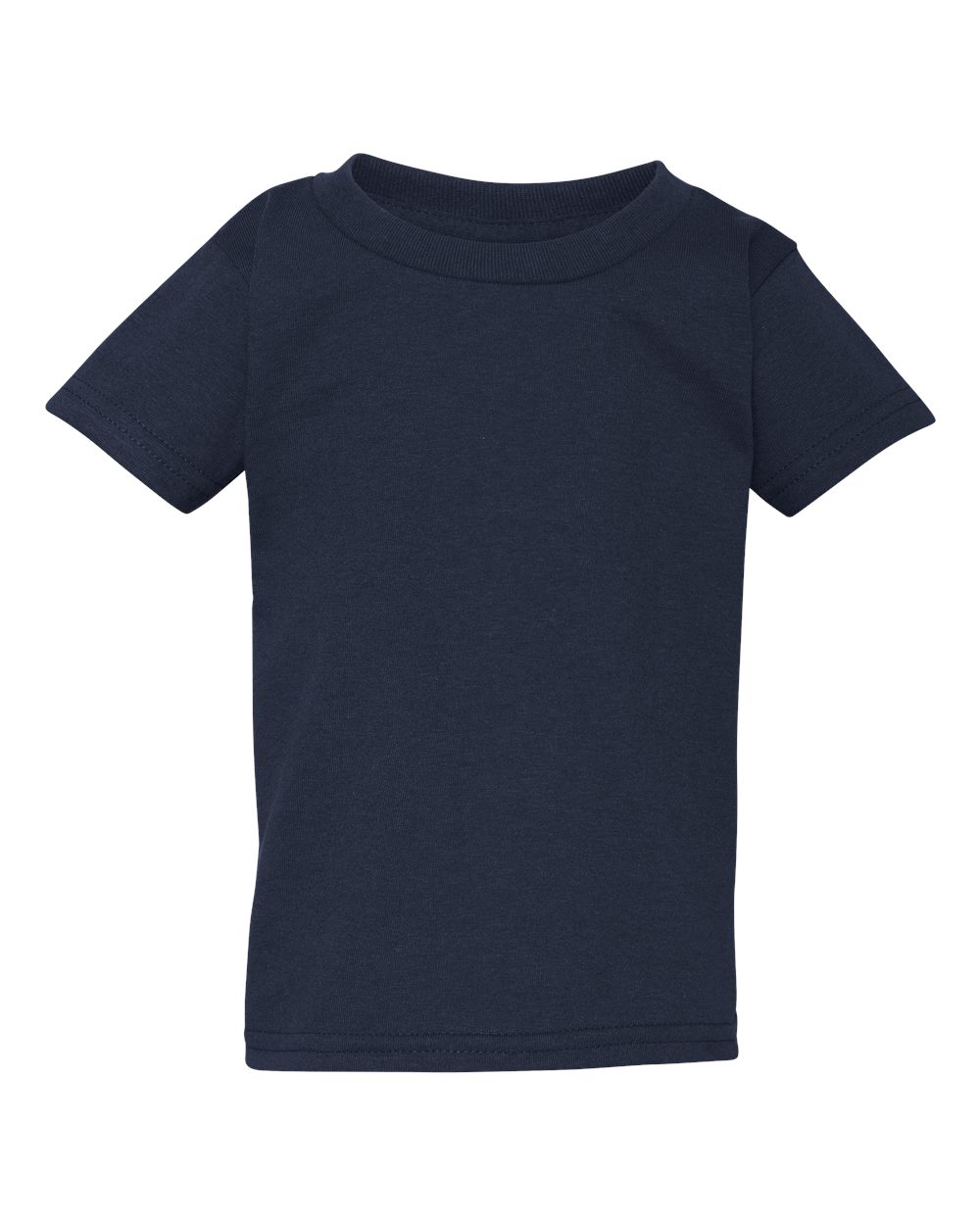 Front View of Navy Heavy Cotton™ Toddler T-Shirt - 5100P