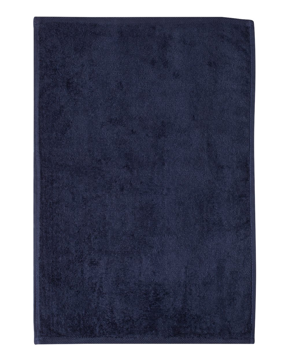 Front View of Navy Hemmed Hand Towel - T200