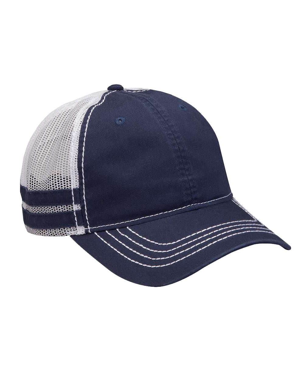 Front View of Navy Heritage Cap - HT102
