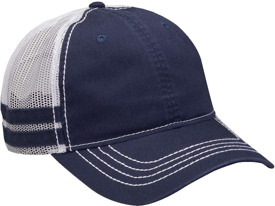 Front View of Navy Heritage Cap - HT102