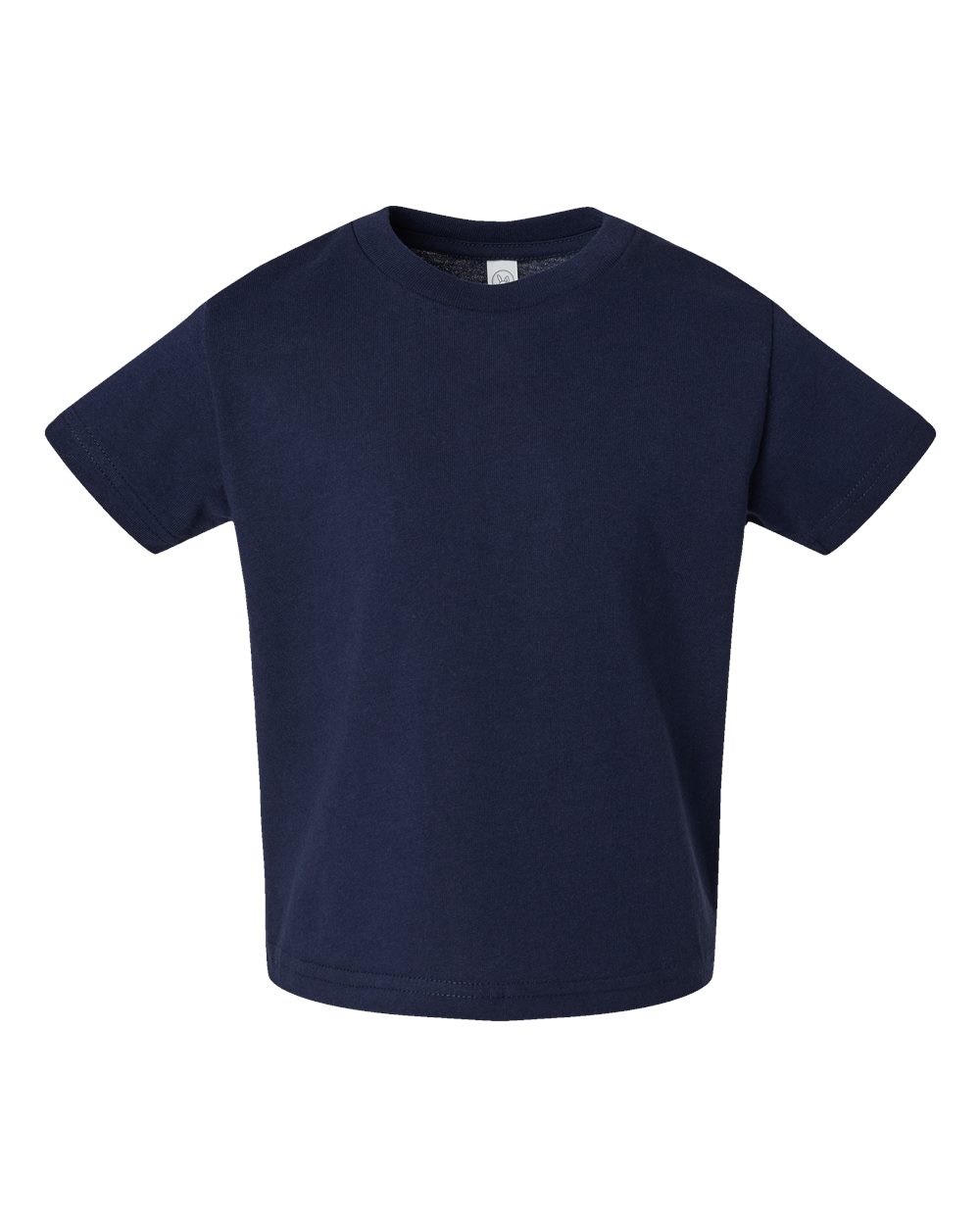 Front View of Navy Juvy Youth Short Sleeve T-Shirt - 3301J