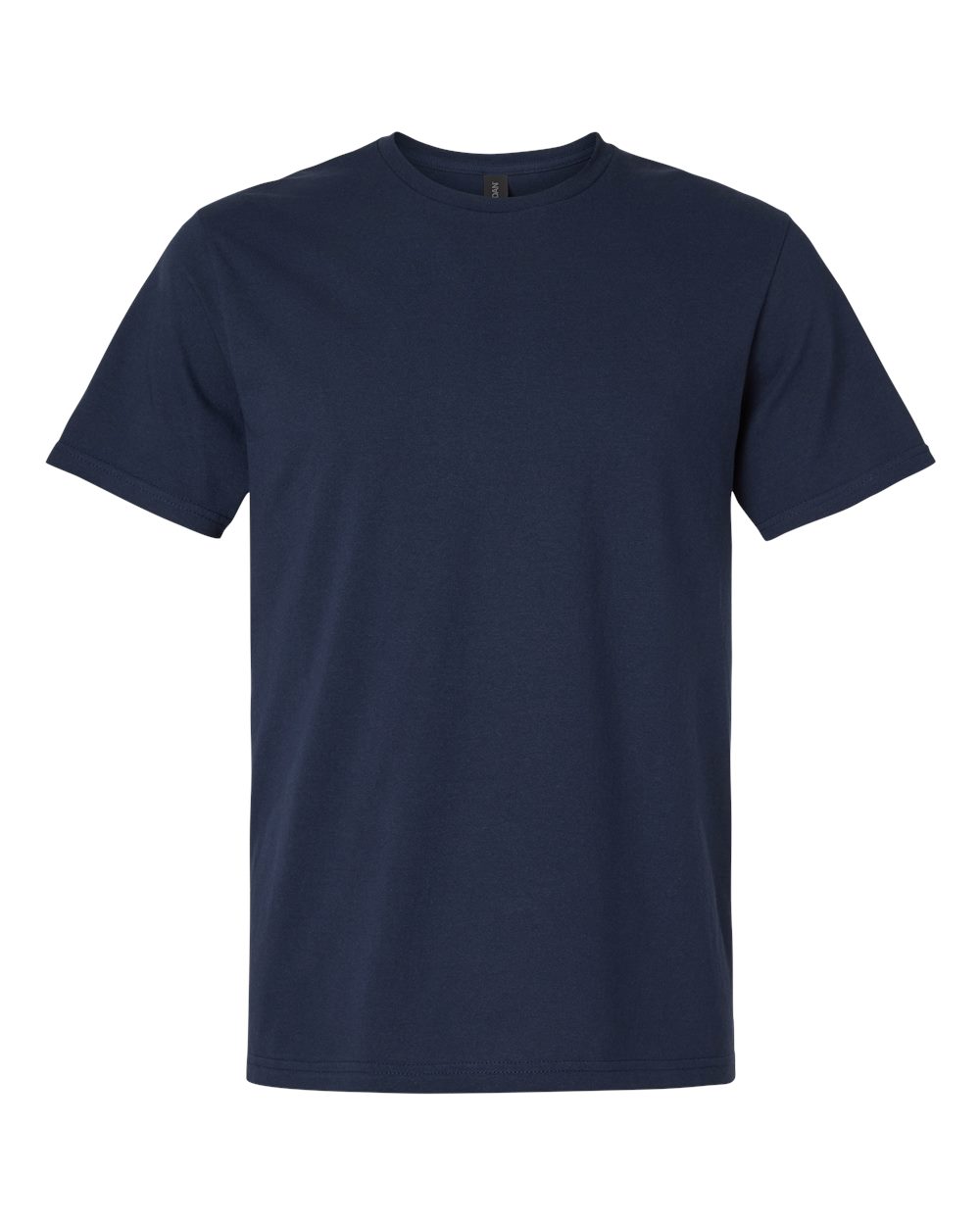 Front View of Navy Light Cotton T-Shirt - 3000
