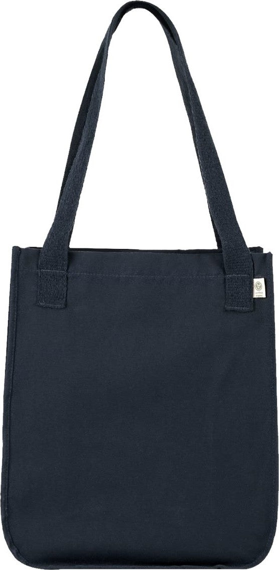 Front View of Navy Market Tote - EC8040