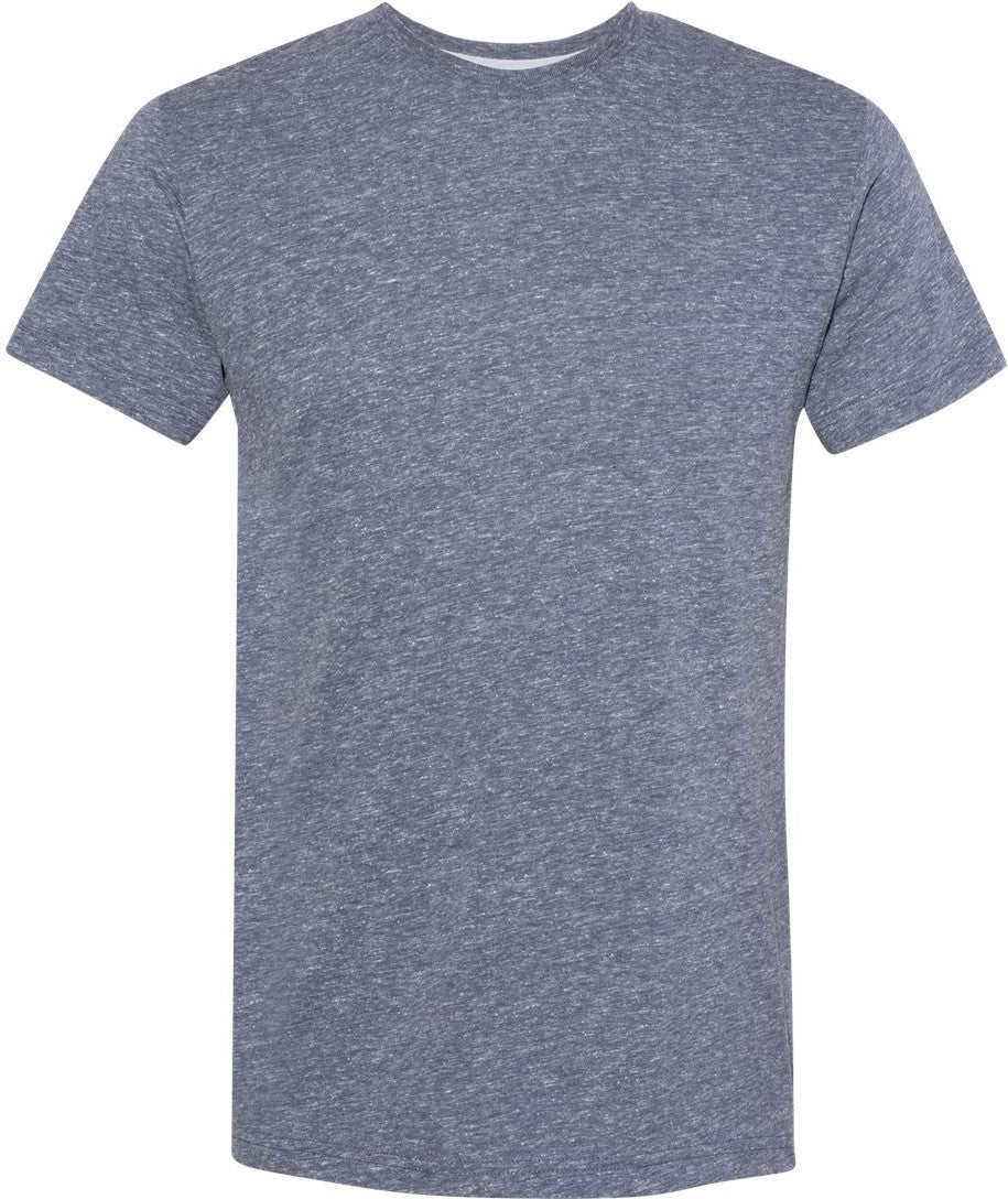 Front View of Navy Melange Harborside Mélange Tee - 6991