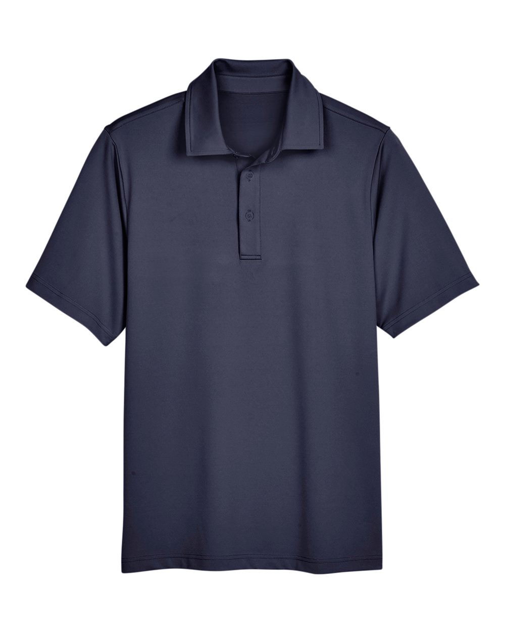 Front View of Navy Men's CrownLux Performance® Range Flex Polo - DG21