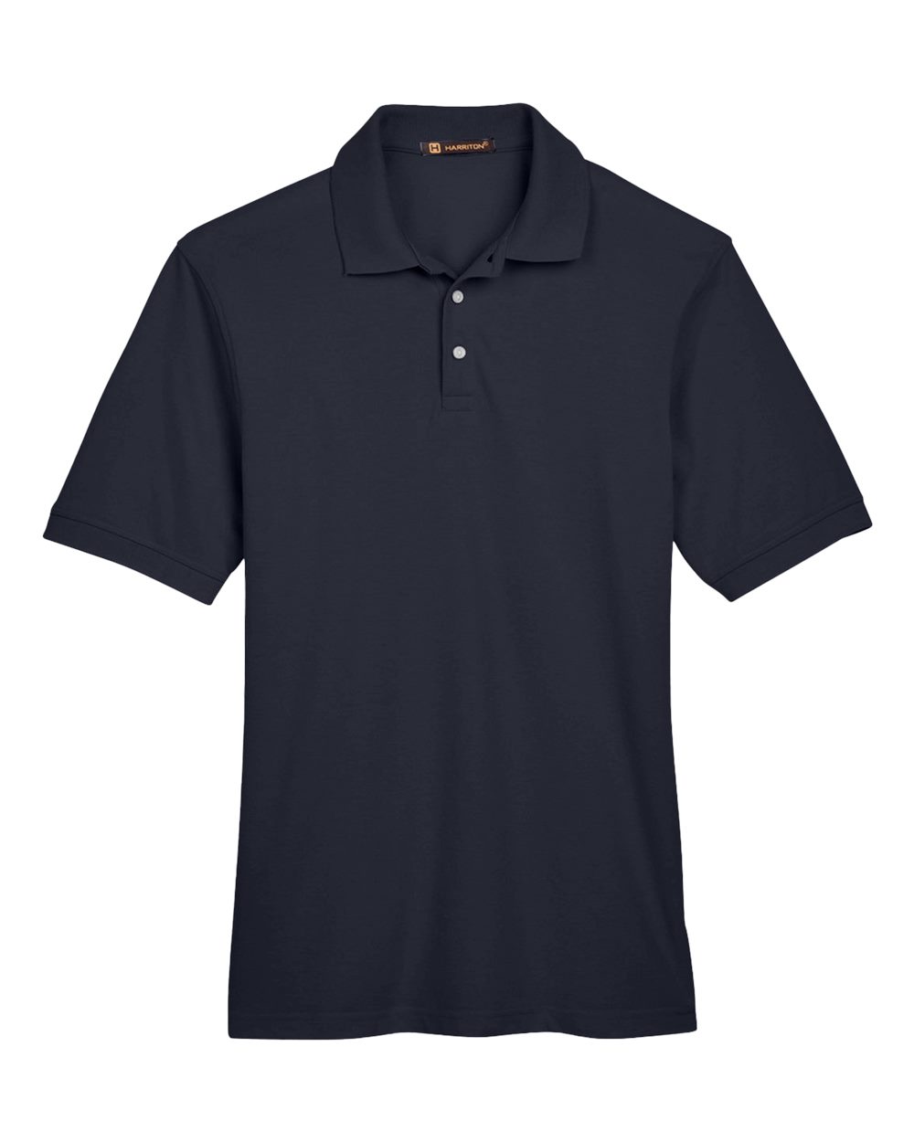 Front View of Navy Men's Easy Blend™ Polo - M265