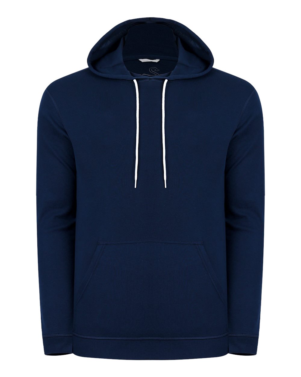 Front View of Navy Men's Noah Hooded Sweatshirt - SWNO600