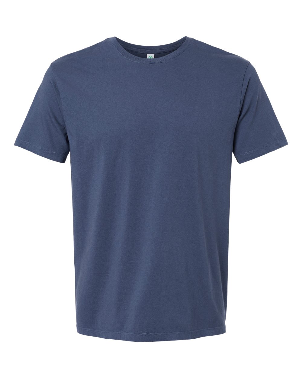 Front View of Navy Organic T-Shirt - 400