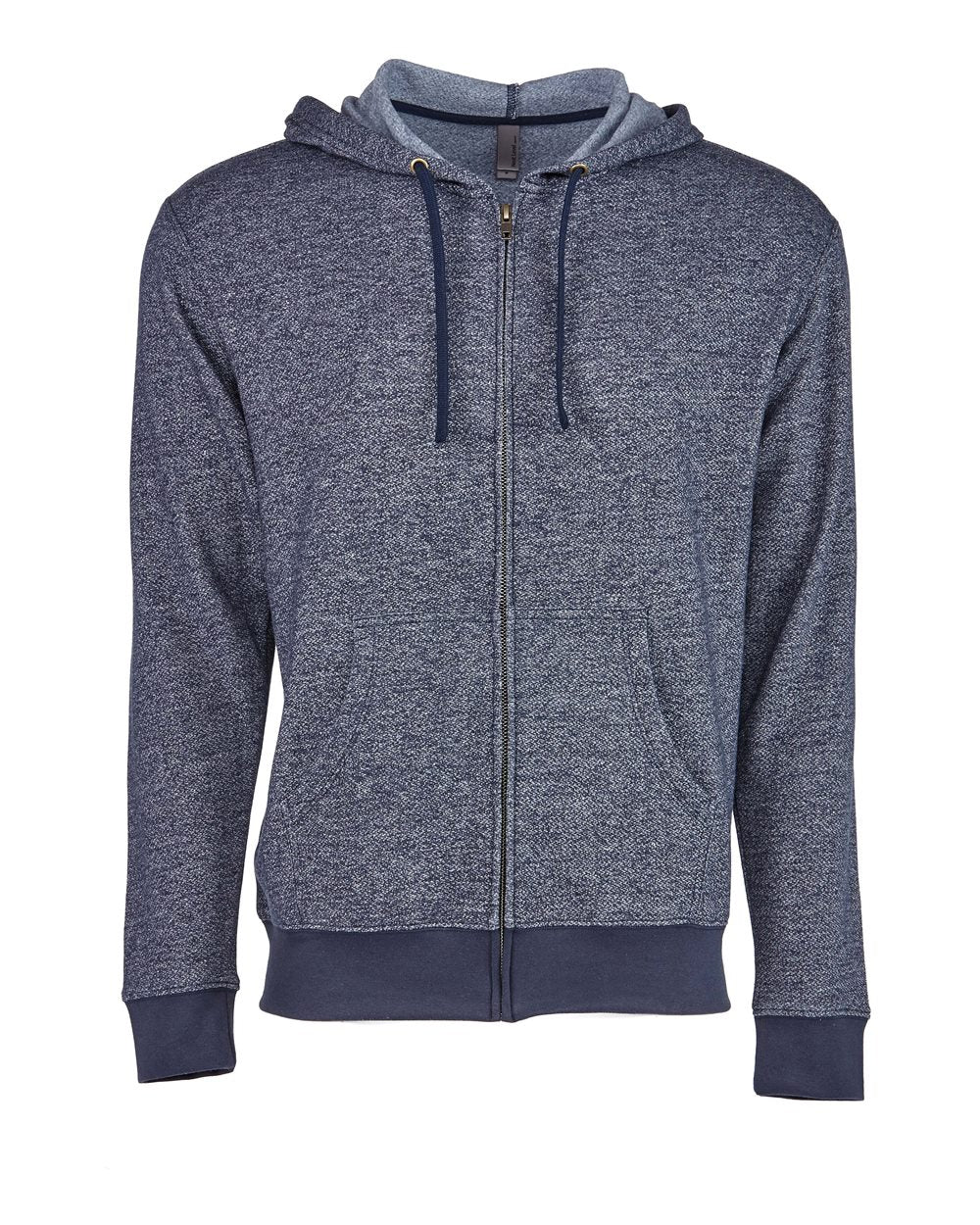 Front View of Navy Pacifica Full-Zip Hoodie - 9600