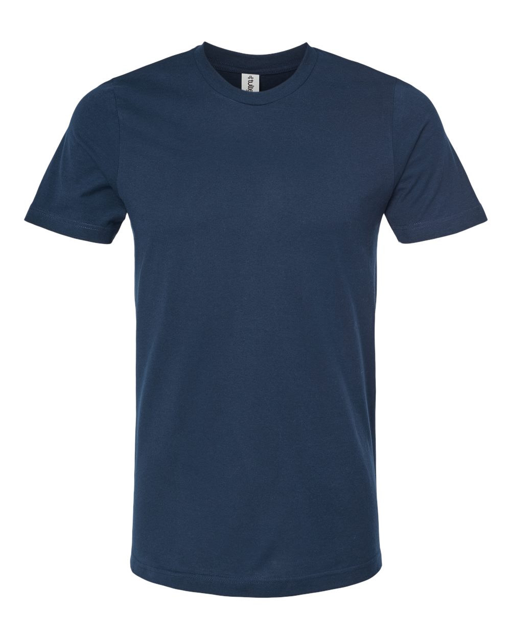Front View of Navy Premium Cotton T-Shirt - 502