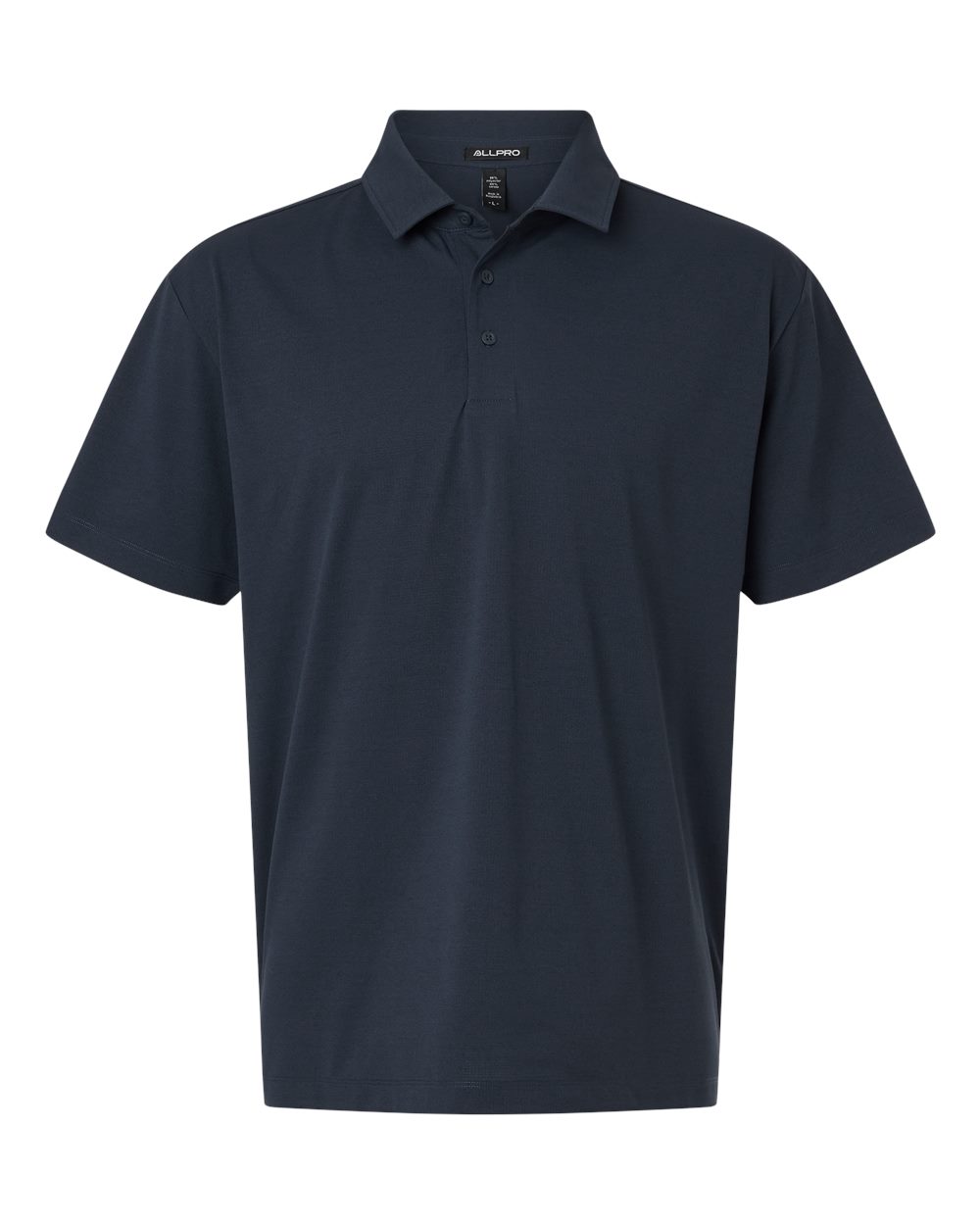 Front View of Navy Pro-Flex Sorona® Polo - 41SP0