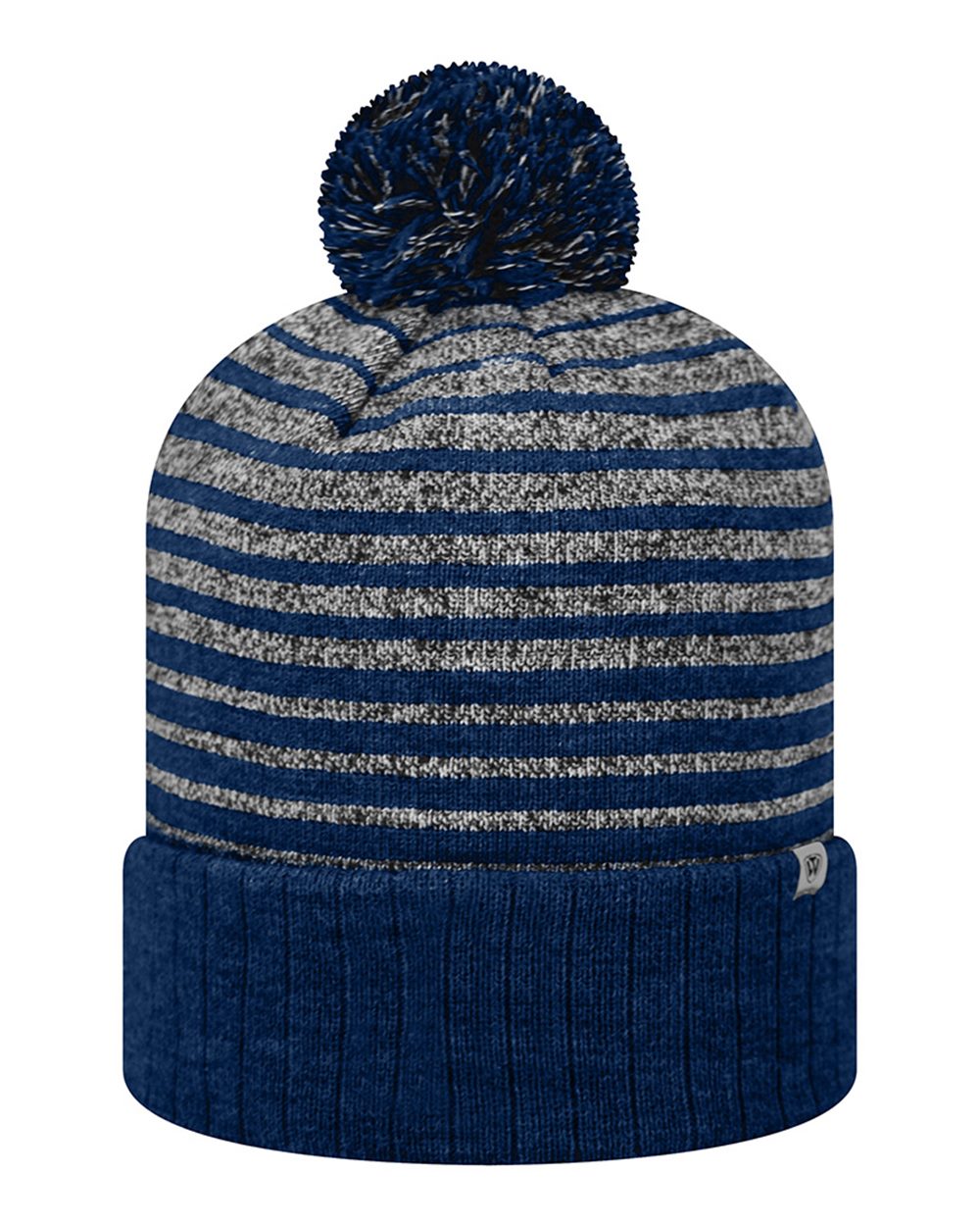 Front View of Navy Ritz Knit Beanie - 5001