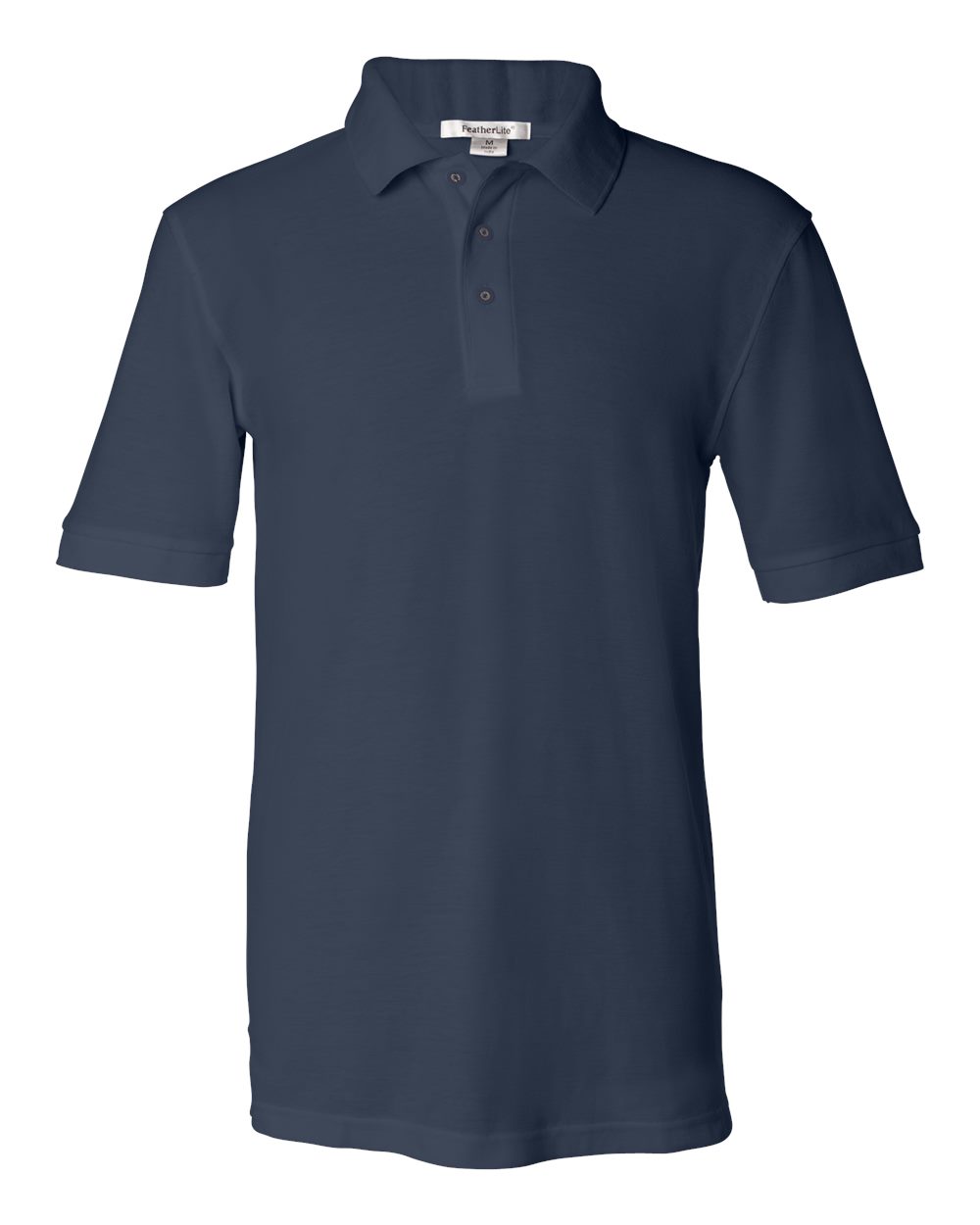 Front View of Navy Silky Smooth Piqué Polo - 0500