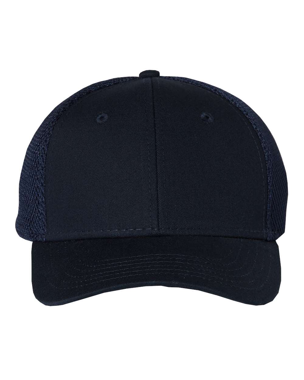 Front View of Navy Spacer Mesh-Back Cap - 3200