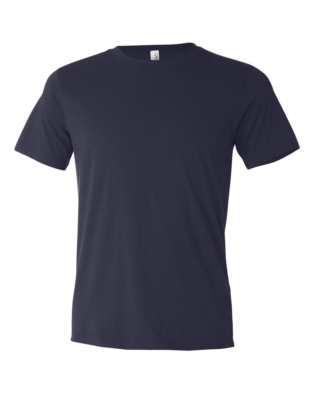 Front View of Navy Texture Tee - 3650