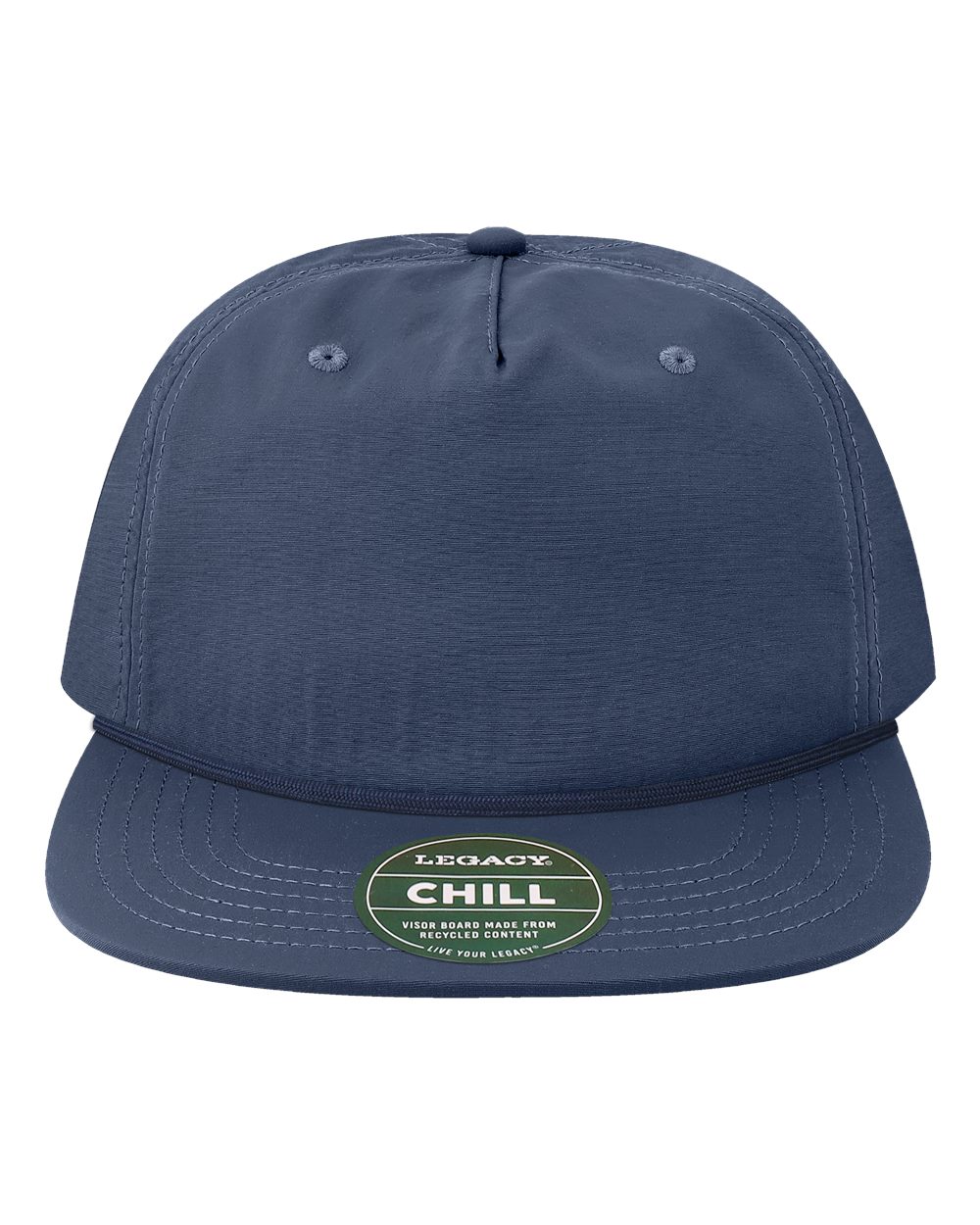 Front View of Navy The Chill Cap - CHILL
