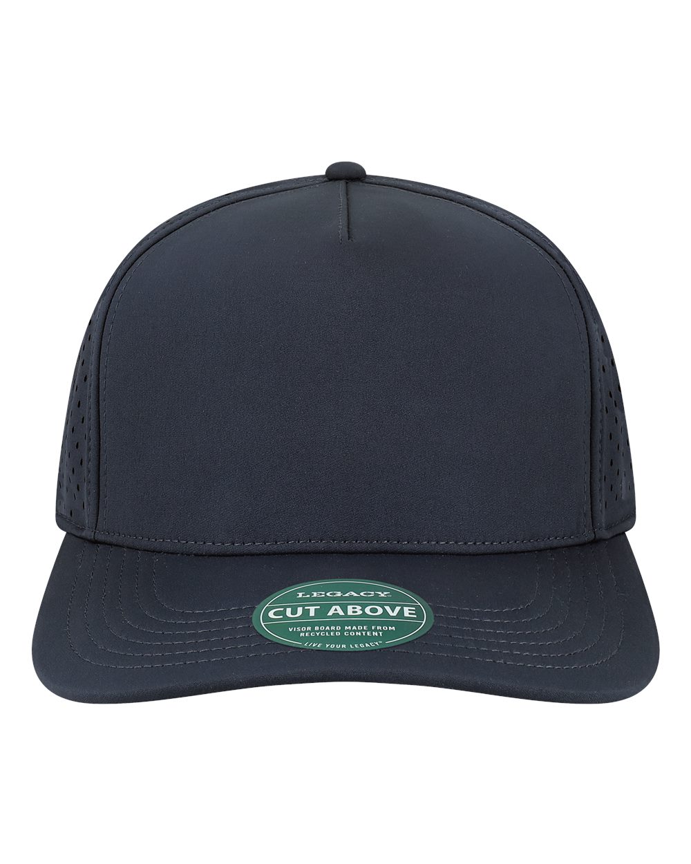 Front View of Navy The Cut Above Cap - CUT