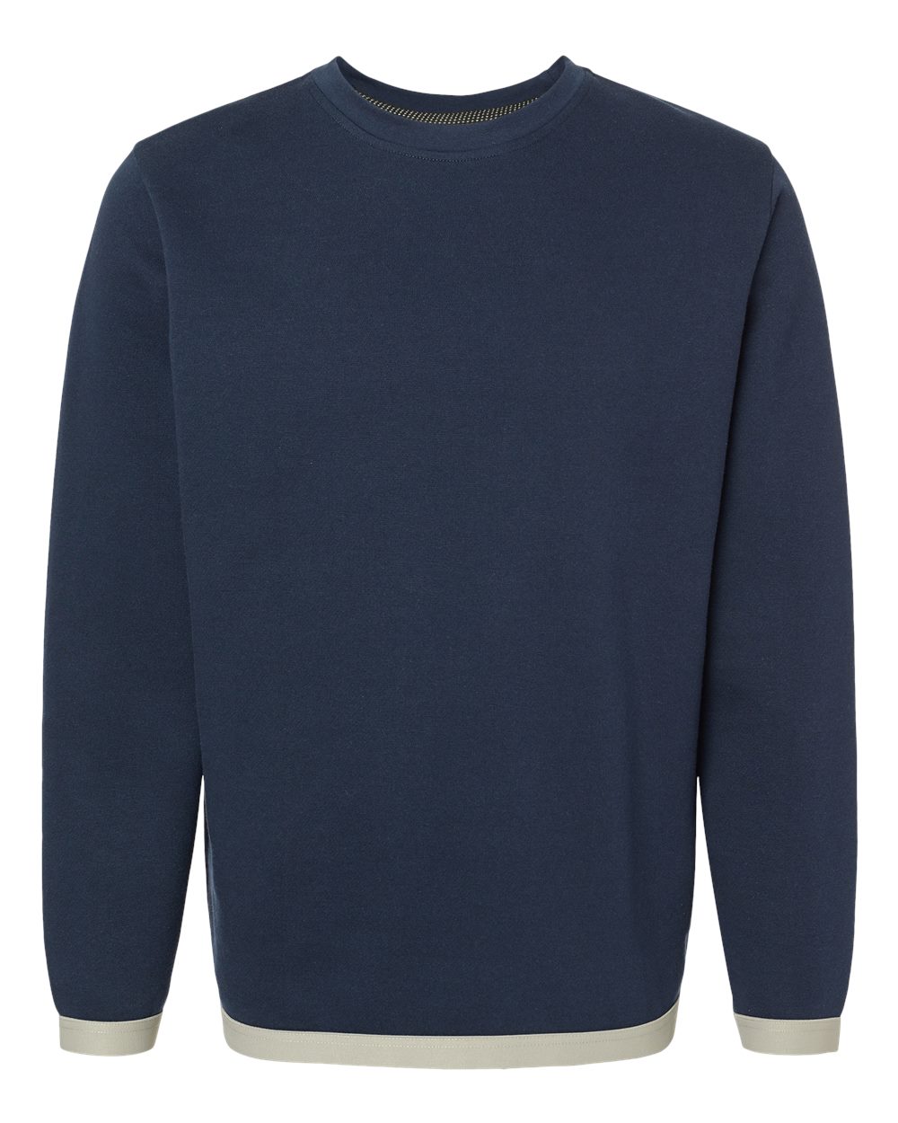 Front View of Navy/ Titanium The Statement Fleece Crewneck Sweatshirt - 6789