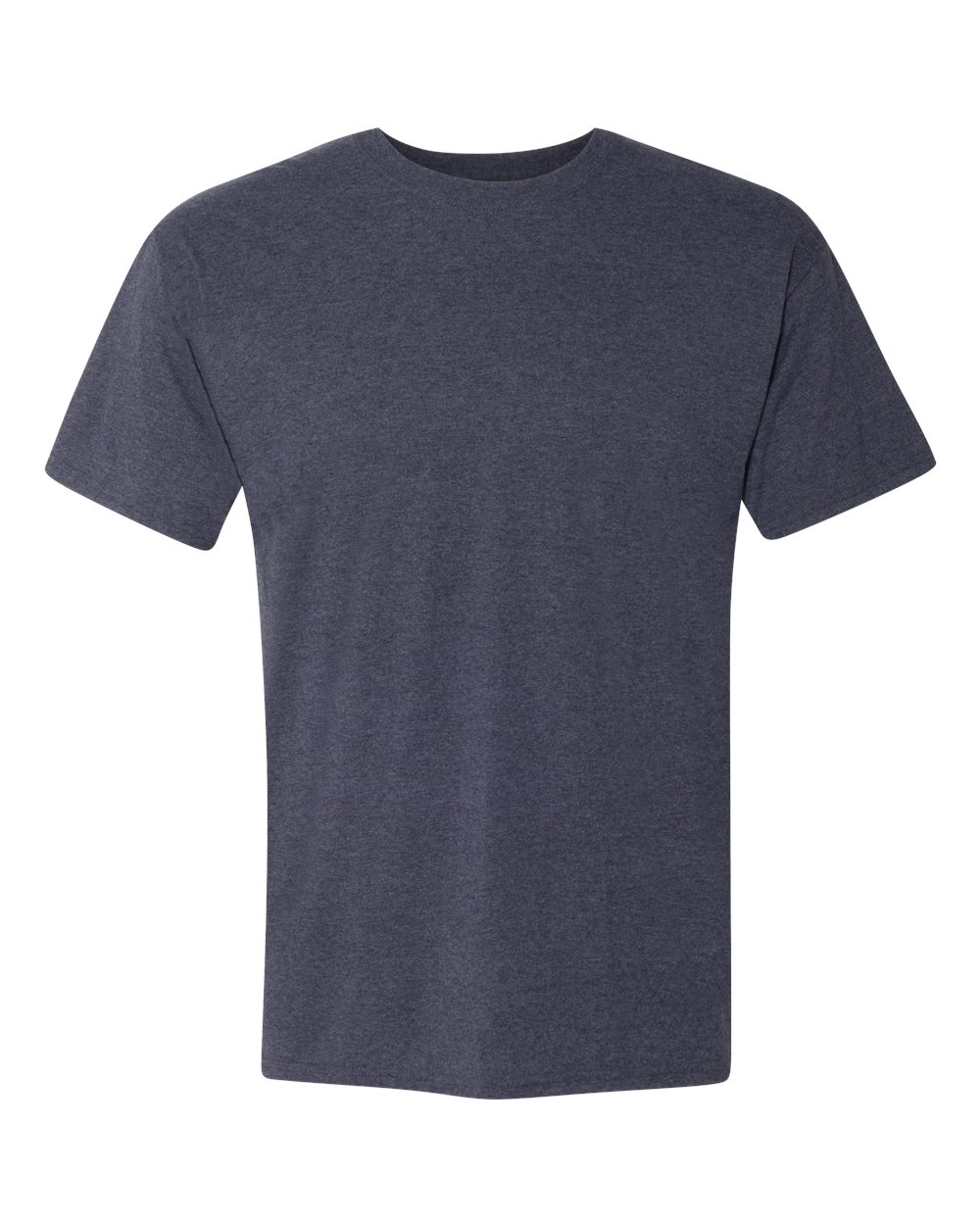 Front View of Navy Triblend Perfect-T Triblend T-Shirt - 42TB