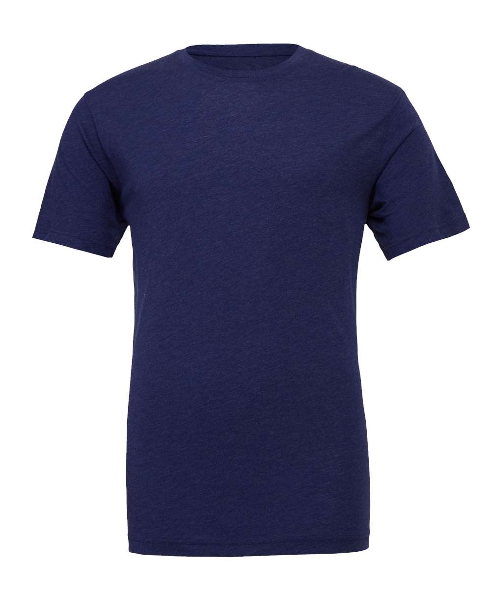 Front View of Navy Triblend Triblend Tee - 3413