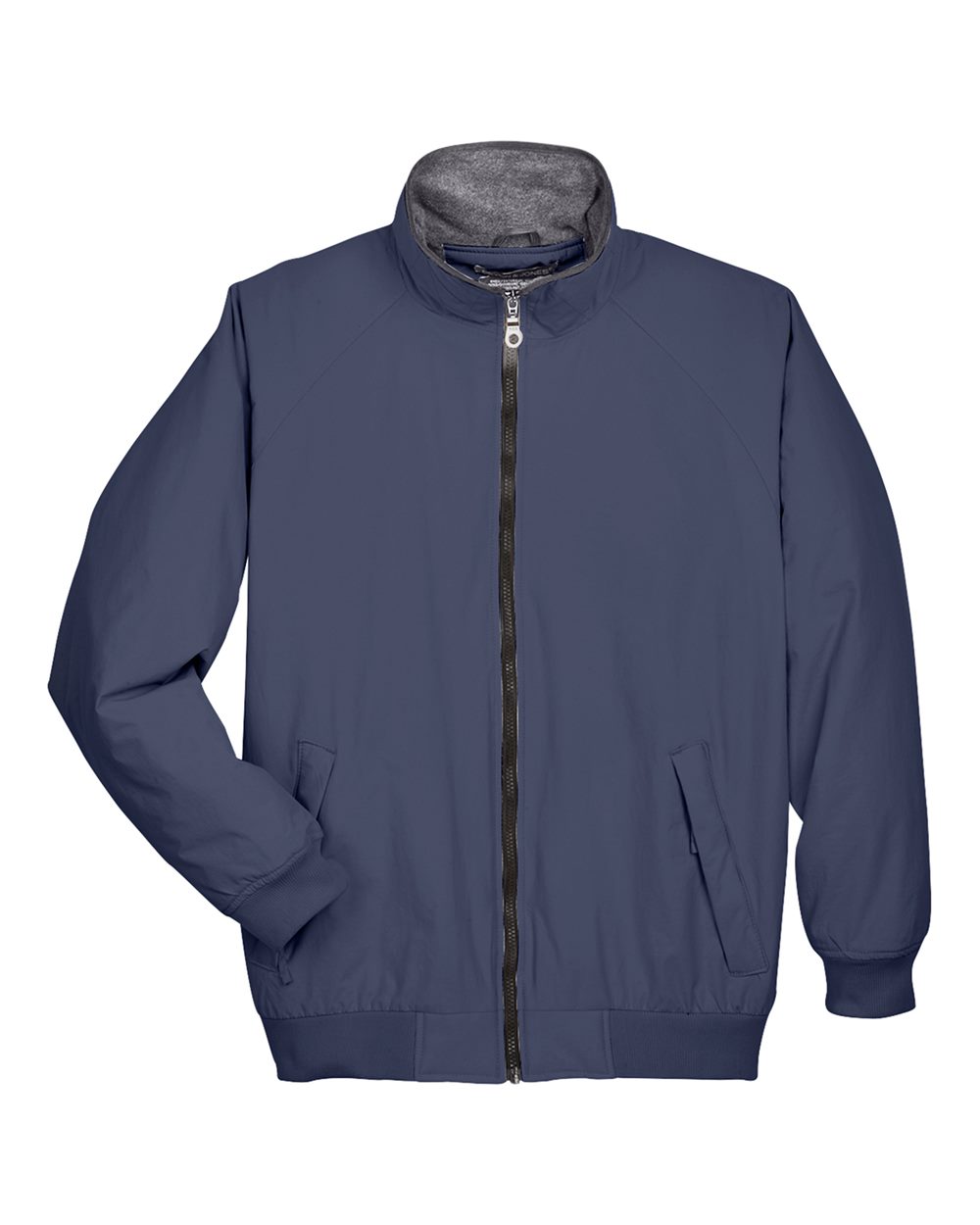 Front View of Navy Unisex Three Season Classic Jacket - D700