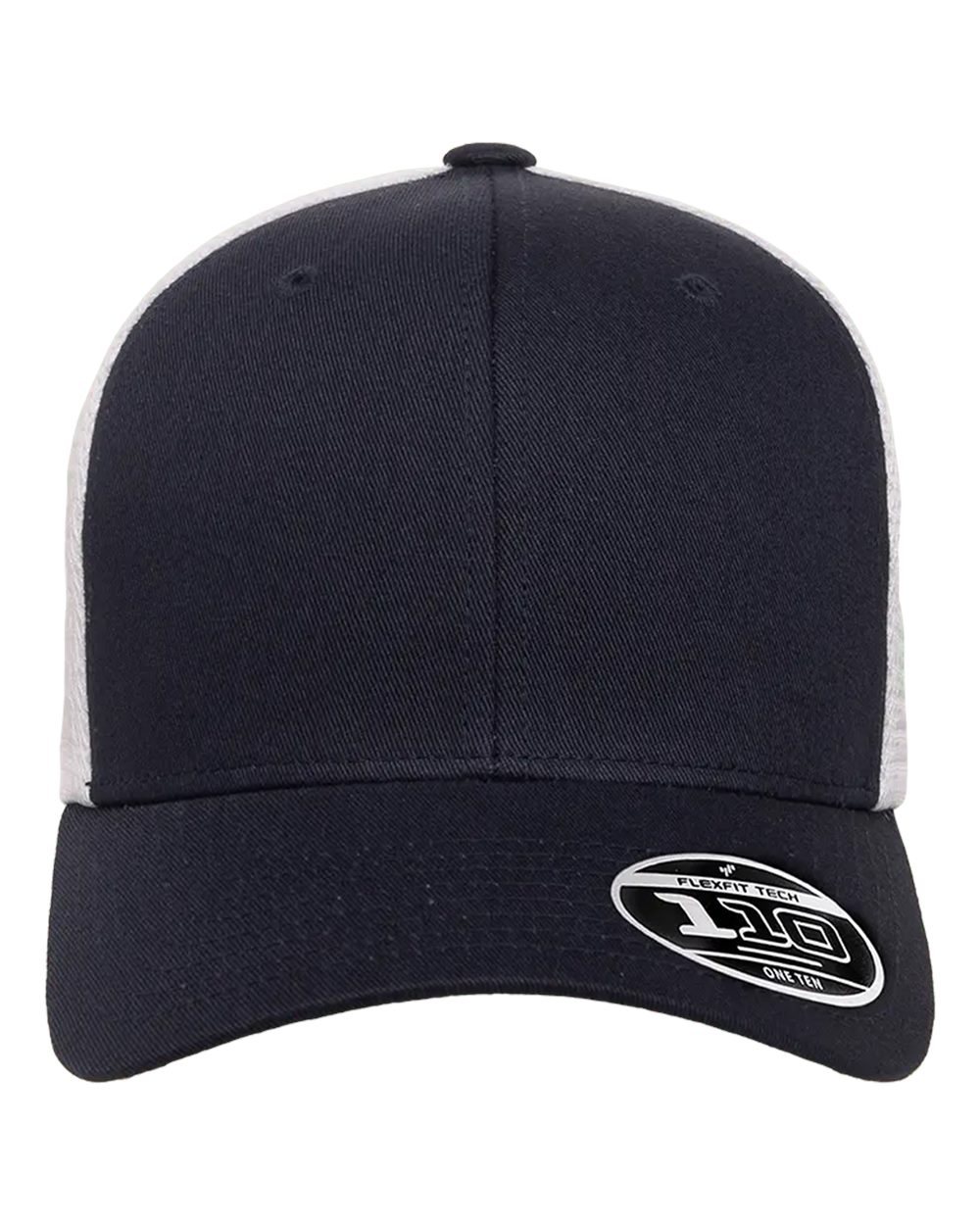Front View of Navy/ White 110® Mesh-Back Cap - 110M