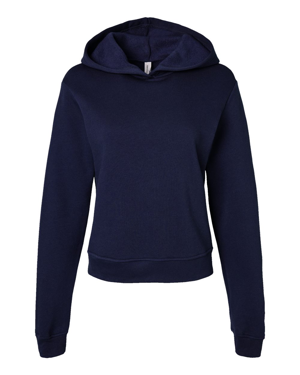 Front View of Navy Women's Classic Hoodie - 7519