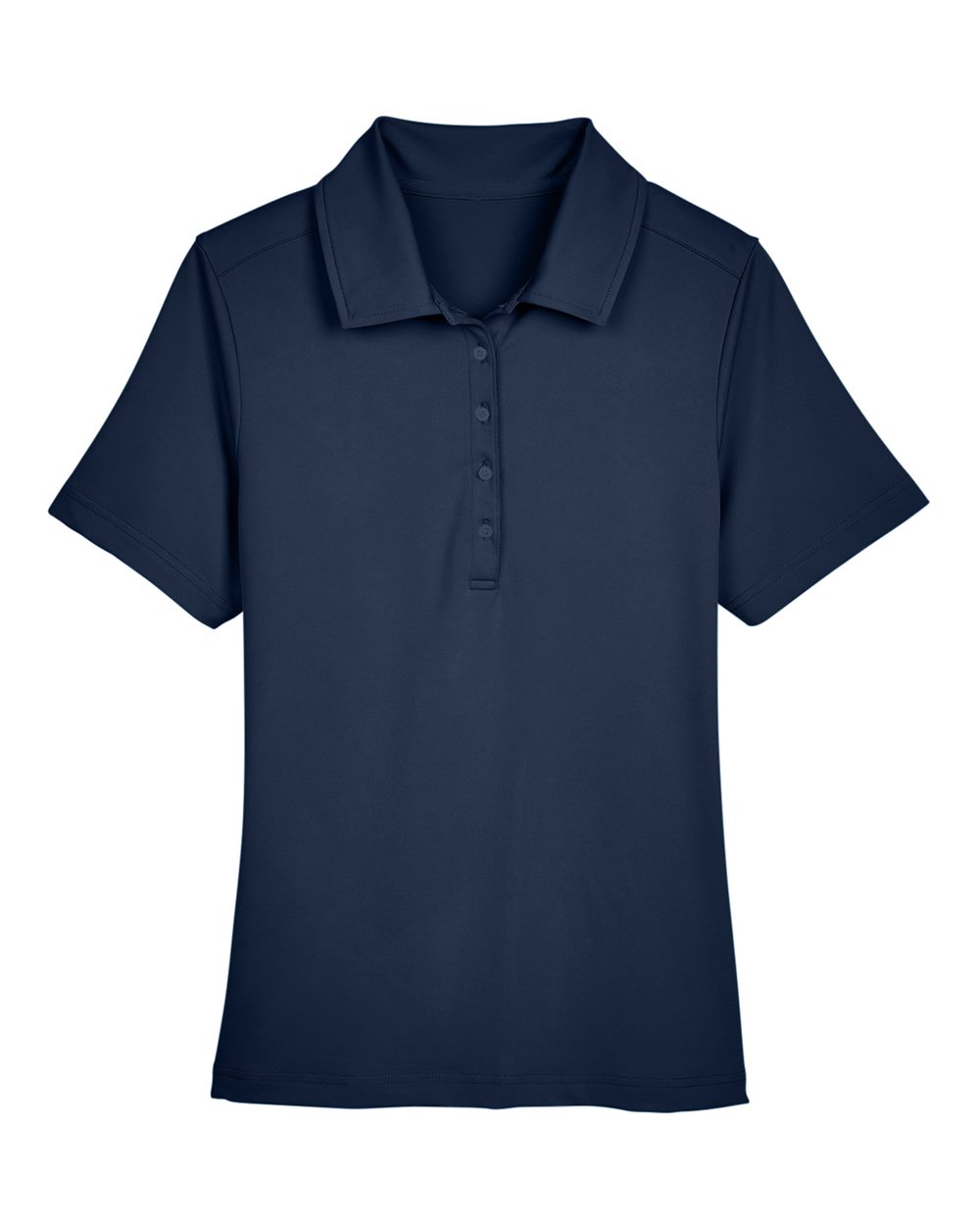 Front View of Navy Women's CrownLux Performance® Range Flex Polo - DG21W