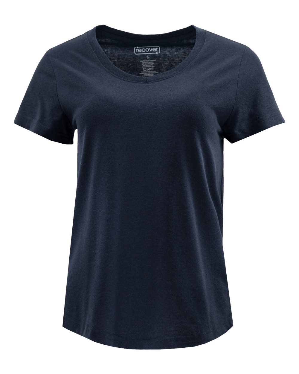 Front View of Navy Women's Eco T-Shirt - EC200