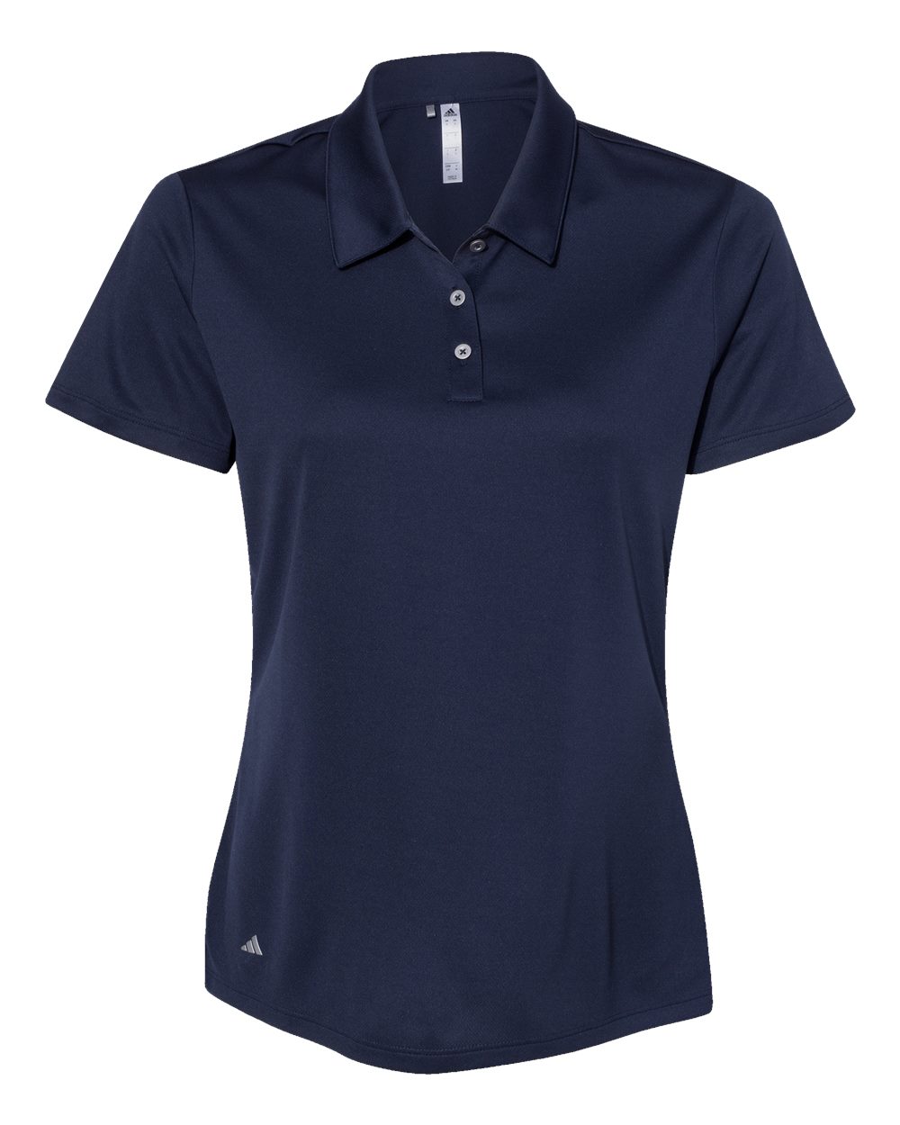 Front View of Navy Women's Performance Polo - A231