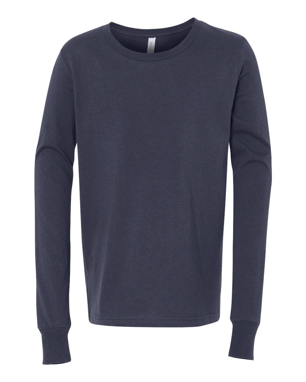 Navy Youth Jersey Long Sleeve Tee - 3501Y