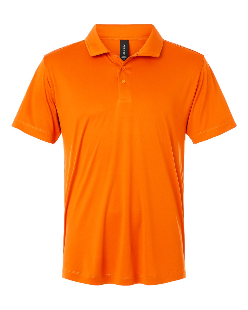 Front View of Neon Orange Pro-Lock Performance Polo - 41800