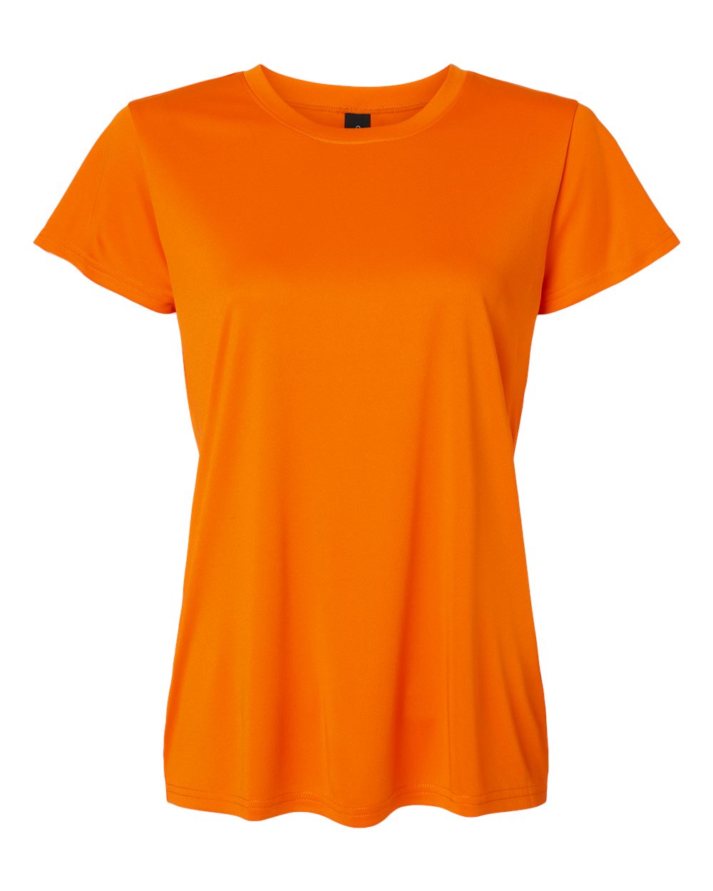 Front View of Neon Orange Pro-Lock Women's Performance T-Shirt - 48000L